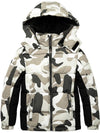 Boys Padded Winter Coat Warm Puffer Jacket with Hood Windproof