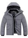 Men's Hooded Winter Coat Puffer Jacket Thicken Bubble Parka Coat Recycled Polyester Fabric