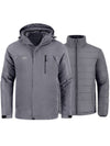 Wantdo Men's Waterproof 3 in 1 Ski Jacket Warm Winter Coat Alpine I Grey S 