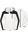 Wantdo Women's 3-in-1 Ski Jacket Waterproof Snowboard Jacket Winter Coat Alpine I White Black S 