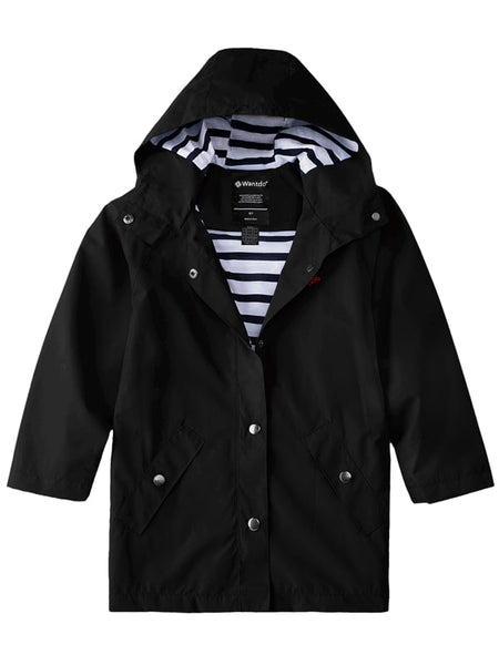 Girls black rain store mac