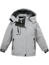 Wantdo Girls' Waterproof Ski Jacket Insulated Snowboarding Jackets Winter Snow Coat Gray 6/7 