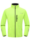 Wantdo Men's Windproof Running Soft Fleece Jacket Waterproof Breathable Green S 