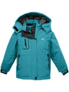 Wantdo Girls' Waterproof Ski Jacket Insulated Snowboarding Jackets Winter Snow Coat Teal Blue 6/7 
