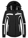 Wantdo Women's Winter Waterproof Ski Jacket Windproof Snow Rain Coat Taped Seams Atna 114 Black S 