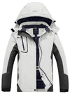 Wantdo Women's Waterproof Winter Coat Ski Jacket & Snow Rain Jacket with Hood Atna Core White Black S 