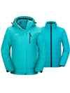 Wantdo Women's 3-in-1 Ski Jacket Waterproof Snowboard Jacket Winter Coat Alpine I Turquoise S 