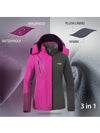 Wantdo Women's Fleece 3-in-1 Interchange Ski Jacket Waterproof Insulated Coat Alpine III 