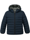 Wantdo Boy's Packable Lightweight Winter Coat Hooded Quilted Puffer Jacket Navy 6/7 