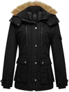 Black women's winter coat