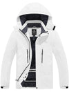 Wantdo Men's Mountain Jacket Waterproof Winter Ski Coat Fleece Snowboarding Jackets Atna 012 White S 