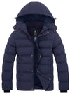 Wantdo Men's Warm Puffer Jacket Winter Coat with Removable Hood Valley I Navy S 