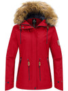 Wantdo Women's Waterproof Snow Ski Jacket Warm Winter Coat and Raincoat Atna 113 Red S 