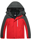 ZSHOW ZSHOW Boy's Waterproof Ski Jacket Windbproof Thick Winter Parka Coat Red 6/7 