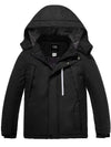 ZSHOW ZSHOW Boy's Waterproof Ski Jacket Windbproof Thick Winter Parka Coat Black 6/7 