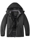 Wantdo Women's Plus Size Windproof Snow Mountain Warm Hooded Coat Atna Plus Dark Grey 1X 