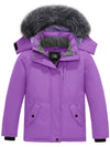 ZSHOW ZSHOW Girls' Winter Coat Soft Fleece Lined Cotton Padded Puffer Jacket Purple 6/7 