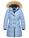ZSHOW ZSHOW Girls' Long Winter Coat Parka Water Resistant Warm Puffer Jacket Star Print 6/7 