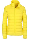 Wantdo Women's Packable Down Jacket Short Lightweight Travel Jackets ThermoLite III Yellow S 