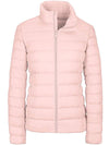 Wantdo Women's Packable Down Jacket Short Lightweight Travel Jackets ThermoLite III Pink S 