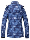 Wantdo Women's Waterproof Ski Jacket Windproof Colorful Print Sealed Seams Rain Coat Atna Printed 