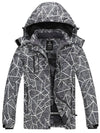 Wantdo Women's Waterproof Winter Coat Ski Jacket & Snow Rain Jacket with Hood Atna Core Grey Prints S 