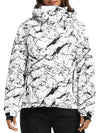 Wantdo Women's Waterproof Ski Jacket Colorful Printed Winter Parka Fully Taped Seams Atna Printed White Carbon Print S 