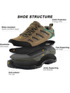 Wantdo Men's Waterproof Hiking Shoes Outdoor Low Cut Hiking Boots Mountain Shoes 