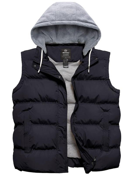 Women's Plus Size Puffer Vest Sleeveless Winter Jacket with Detachable