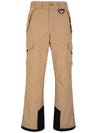 Wantdo Men's Waterproof Ski Pants Warm Insulated Snow Outdoor Cargo Pants Khaki S 