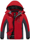 Wantdo Men's Mountain Waterproof Ski Jacket Warm Winter Coat Snowboarding Jacket Atna 014 Red S 