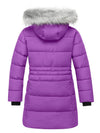 ZSHOW ZSHOW Girls' Long Winter Parka Coat Fleece Puffer Jacket with Detachable Hood 