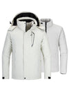 Wantdo Men's 3-in-1 Fleece Interchange Jacket Waterproof Ski Jacket Winter Alpine V Ivory S 