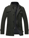 Men's Wool Blend Pea Coat Winter Jackets