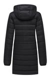 Women's Packable Puffer Coat Hooded Lightweight Long Winter Coats