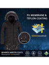 Wantdo Women's Long Quilted Winter Coat Thicken Puffer Jacket with Faux Fur Hood Acadia 39 