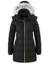 ZSHOW Women's Winter Coat Warm Quilted Thigh-Length Puffer Jacket