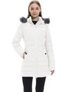 Wantdo Women's Winter Coat Hip-Length Warm Puffer Jacket Quilted Winter Jacket with Hood