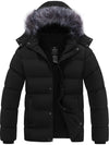 Wantdo Men's Winter Puffer Jacket Thicken Winter Coat Warm Padded Jacket with Hood