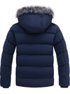 Wantdo Men's Winter Puffer Jacket Thicken Winter Coat Warm Padded Jacket with Hood