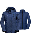 Navy Women's 3 In 1 Ski Jacket Waterproof Snowboard Jacket Winter Coat