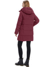 Wantdo Women's Hooded Puffer Jacket Warm Winter Coat Quilted Winter Outerwear