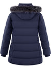 Wantdo Women's Plus Size Coat Quilted Winter Puffer Jacket Thicken Hooded Parka Coat