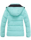 Women's Hooded Warm Winter Coat Quilted Thicken Puffer Jacket with Removable Hood