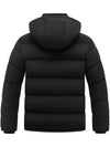 Wantdo Men's Winter Coat Windproof Puffer Jacket Padded Winter Coat with Detachable Hood