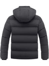 Wantdo Men's Winter Coat Windproof Puffer Jacket Padded Winter Coat with Detachable Hood