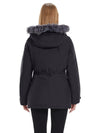 Wantdo Women's Waterproof Jacket Insulated Winter Coat Winter Puffer Coat with Removable Faux Fur Hood
