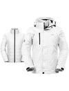 Wantdo Women's 3-in-1 Ski Jacket Waterproof Snowboard Jacket Winter Coat Alpine I Ivory S 