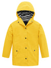 Boys and Girls Waterproof Rain Jacket Lightweight Hooded Raincoat