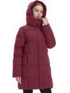 Wantdo Women's Hooded Puffer Jacket Warm Winter Coat Quilted Winter Outerwear
